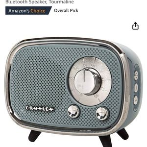 Crosley CR3039A-TN Rondo Retro Portable Rechargeable Bluetooth Speaker